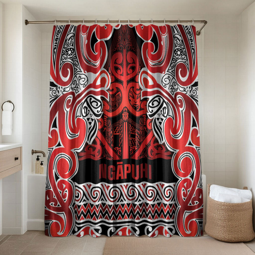 Aotearoa Iwi Ngapuhi Bathroom Set Maori Wharenui House Tribal Pattern