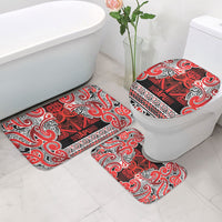 Aotearoa Iwi Ngapuhi Bathroom Set Maori Wharenui House Tribal Pattern