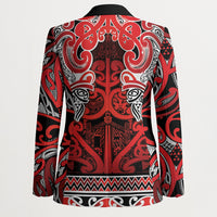 Aotearoa Iwi Ngapuhi Blazer Maori Wharenui House Tribal Pattern