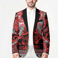 Aotearoa Iwi Ngapuhi Blazer Maori Wharenui House Tribal Pattern