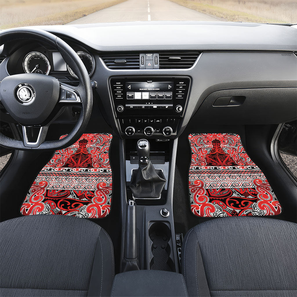 Aotearoa Iwi Ngapuhi Car Mats Maori Wharenui House Tribal Pattern