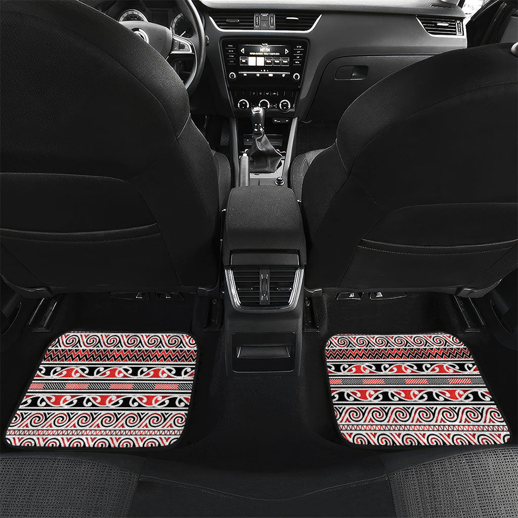 Aotearoa Iwi Ngapuhi Car Mats Maori Wharenui House Tribal Pattern