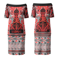 Aotearoa Iwi Ngapuhi Couples Matching Puletasi and Hawaiian Shirt Maori Wharenui House Tribal Pattern