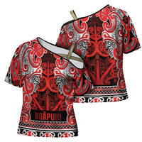 Aotearoa Iwi Ngapuhi Cross Shoulder Shirt Maori Wharenui House Tribal Pattern