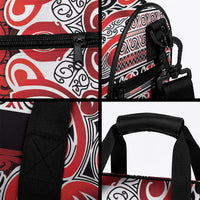 Aotearoa Iwi Ngapuhi Duffle Bag Maori Wharenui House Tribal Pattern