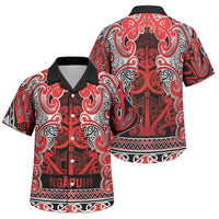Aotearoa Iwi Ngapuhi Family Matching Mermaid Dress and Hawaiian Shirt Maori Wharenui House Tribal Pattern