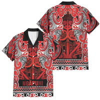 Aotearoa Iwi Ngapuhi Family Matching Off The Shoulder Long Sleeve Dress and Hawaiian Shirt Maori Wharenui House Tribal Pattern