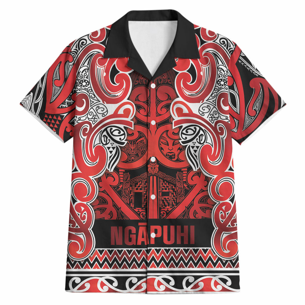 Aotearoa Iwi Ngapuhi Hawaiian Shirt Maori Wharenui House Tribal Pattern LT9 Red - Polynesian Pride