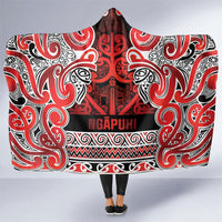 Aotearoa Iwi Ngapuhi Hooded Blanket Maori Wharenui House Tribal Pattern