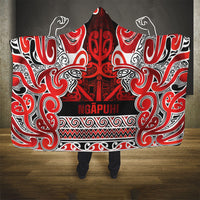 Aotearoa Iwi Ngapuhi Hooded Blanket Maori Wharenui House Tribal Pattern
