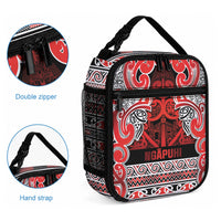 Aotearoa Iwi Ngapuhi Lunch Bag Maori Wharenui House Tribal Pattern