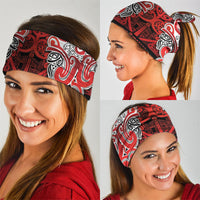 Aotearoa Iwi Ngapuhi Neck Gaiter Maori Wharenui House Tribal Pattern