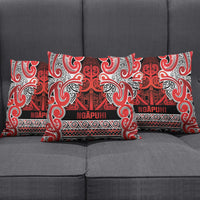 Aotearoa Iwi Ngapuhi Pillow Cover Maori Wharenui House Tribal Pattern