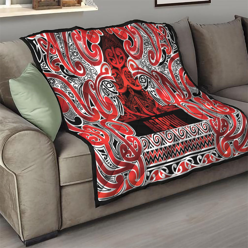 Aotearoa Iwi Ngapuhi Quilt Maori Wharenui House Tribal Pattern
