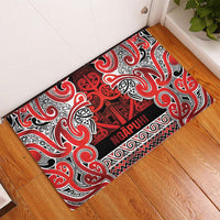Aotearoa Iwi Ngapuhi Rubber Doormat Maori Wharenui House Tribal Pattern