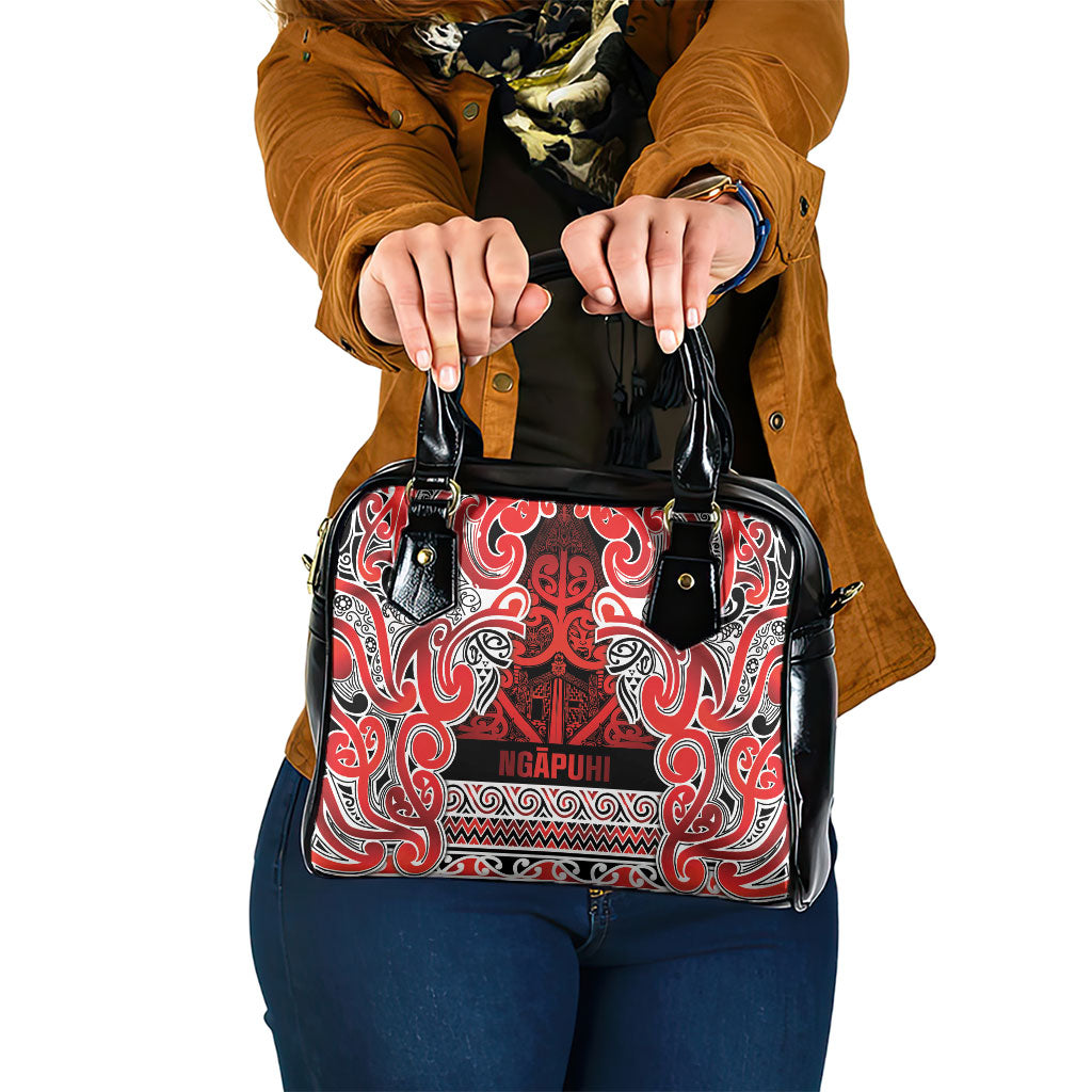 Aotearoa Iwi Ngapuhi Shoulder Handbag Maori Wharenui House Tribal Pattern