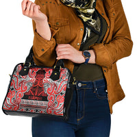 Aotearoa Iwi Ngapuhi Shoulder Handbag Maori Wharenui House Tribal Pattern