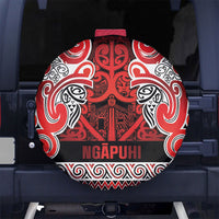 Aotearoa Iwi Ngapuhi Spare Tire Cover Maori Wharenui House Tribal Pattern