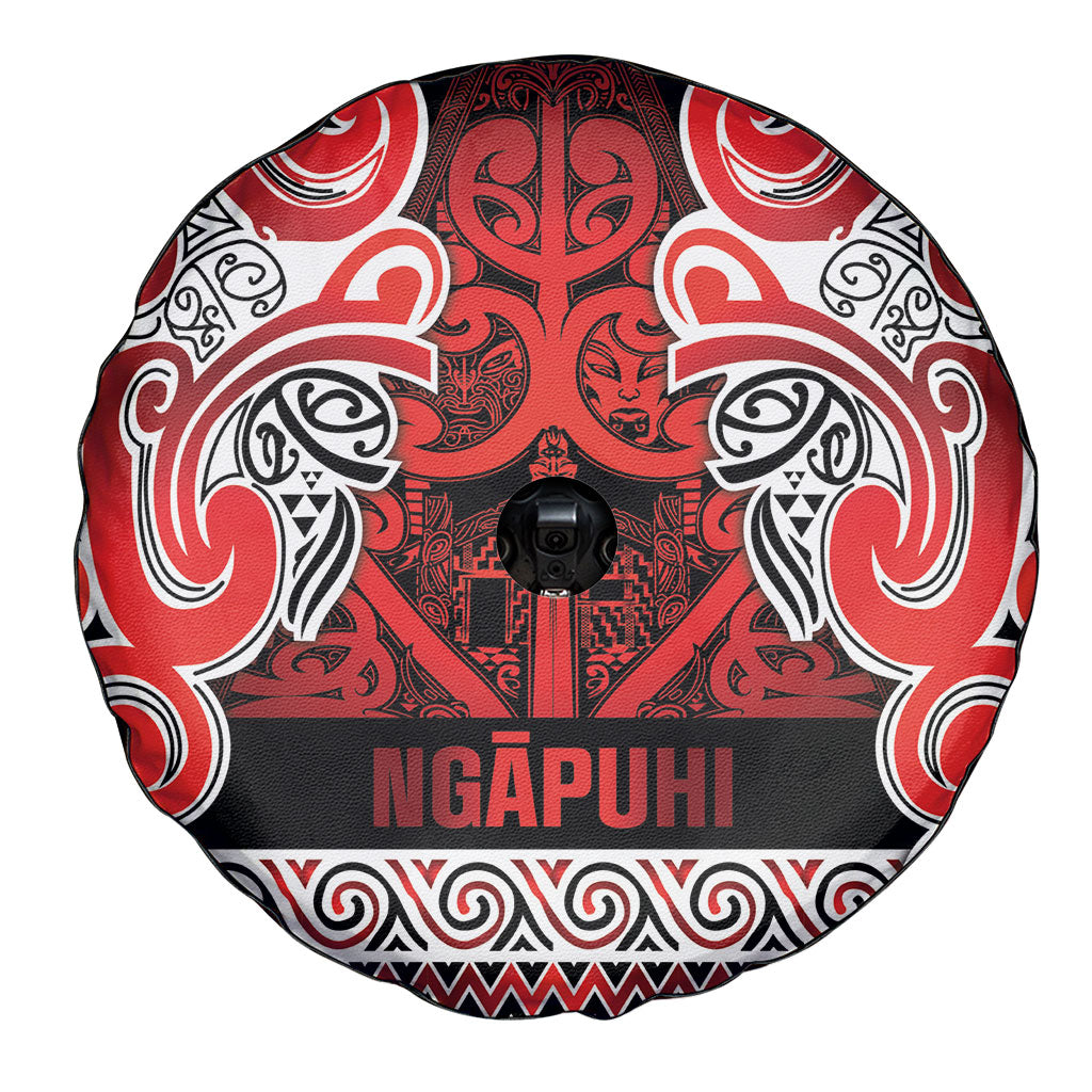 Aotearoa Iwi Ngapuhi Spare Tire Cover Maori Wharenui House Tribal Pattern