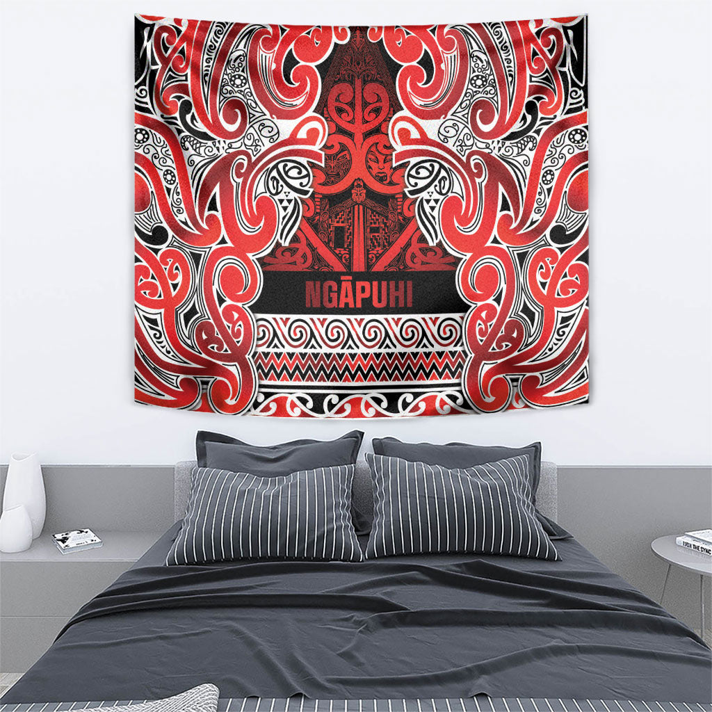 Aotearoa Iwi Ngapuhi Tapestry Maori Wharenui House Tribal Pattern