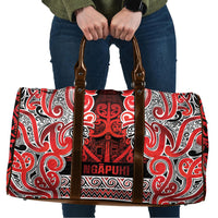Aotearoa Iwi Ngapuhi Travel Bag Maori Wharenui House Tribal Pattern