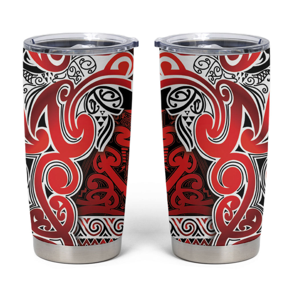 Aotearoa Iwi Ngapuhi Tumbler Cup Maori Wharenui House Tribal Pattern