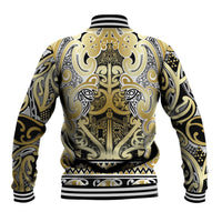 Aotearoa Iwi Ngati Whatua Baseball Jacket Maori Wharenui House Tribal Pattern