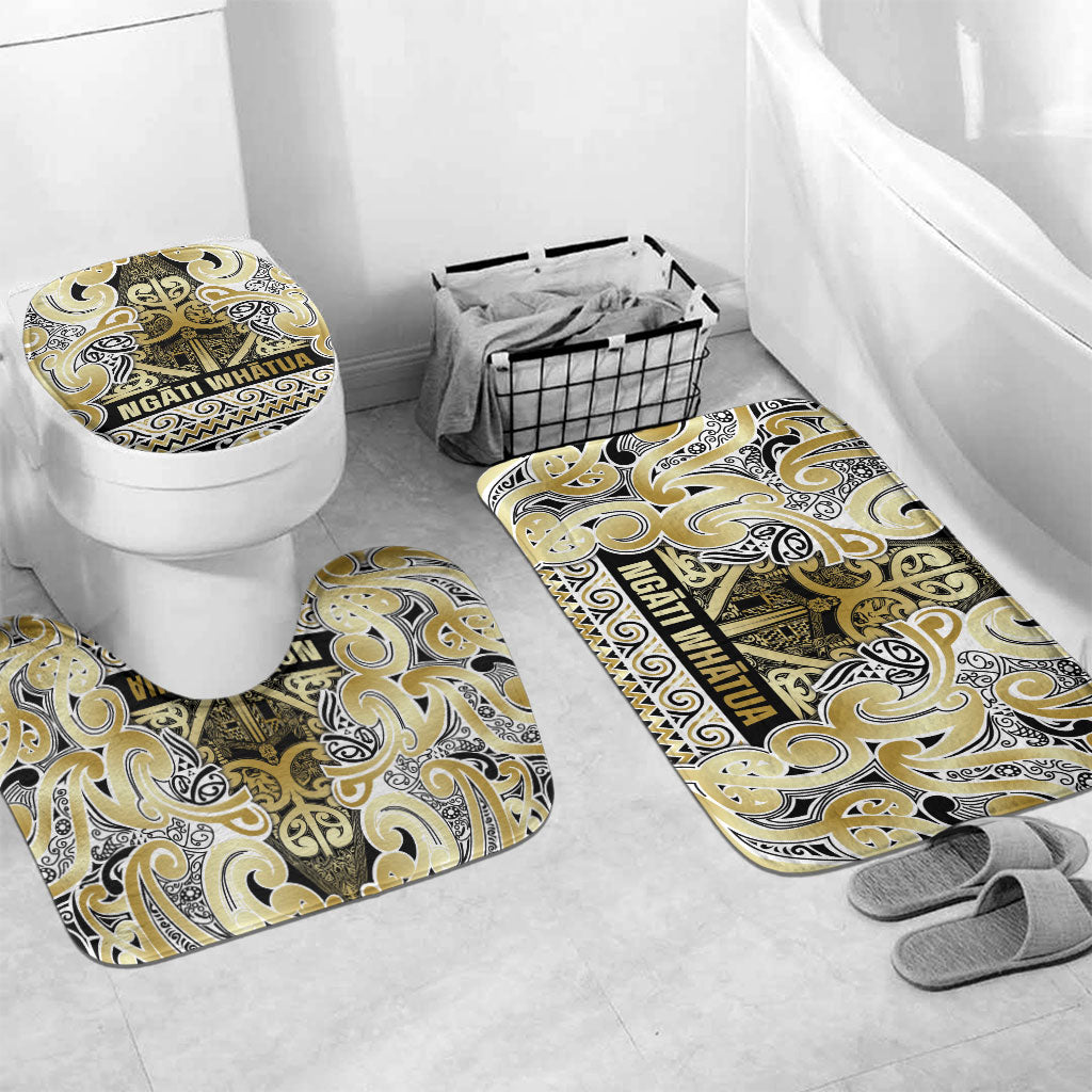 Aotearoa Iwi Ngati Whatua Bathroom Set Maori Wharenui House Tribal Pattern