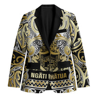 Aotearoa Iwi Ngati Whatua Blazer Maori Wharenui House Tribal Pattern