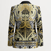 Aotearoa Iwi Ngati Whatua Blazer Maori Wharenui House Tribal Pattern