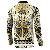 Aotearoa Iwi Ngati Whatua Button Sweatshirt Maori Wharenui House Tribal Pattern
