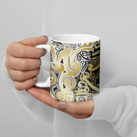 Aotearoa Iwi Ngati Whatua Ceramic Mug Maori Wharenui House Tribal Pattern