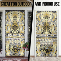 Aotearoa Iwi Ngati Whatua Door Cover Maori Wharenui House Tribal Pattern