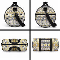 Aotearoa Iwi Ngati Whatua Duffle Bag Maori Wharenui House Tribal Pattern