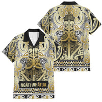 Aotearoa Iwi Ngati Whatua Family Matching Tank Maxi Dress and Hawaiian Shirt Maori Wharenui House Tribal Pattern