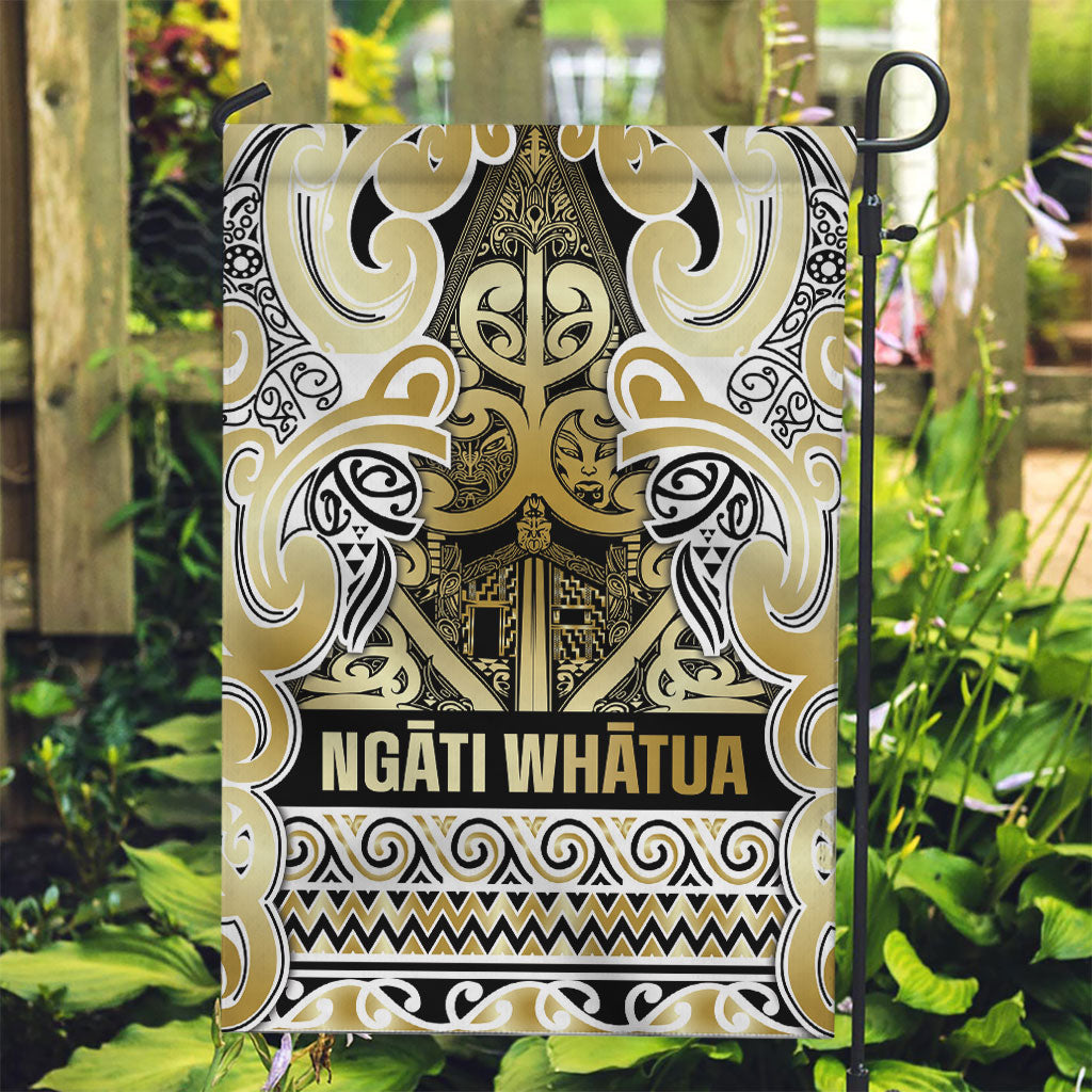 Aotearoa Iwi Ngati Whatua Garden Flag Maori Wharenui House Tribal Pattern