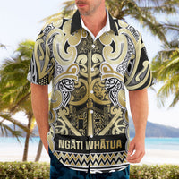 Aotearoa Iwi Ngati Whatua Hawaiian Shirt Maori Wharenui House Tribal Pattern