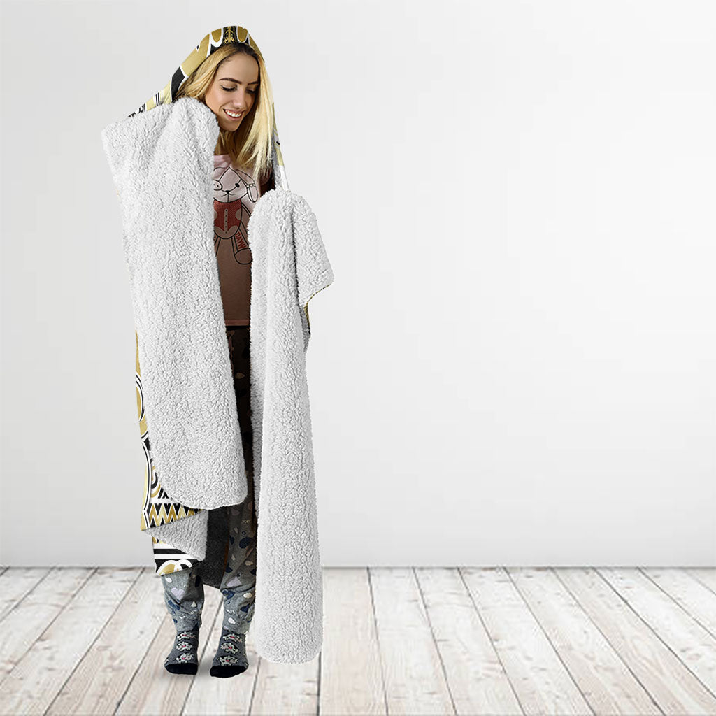 Aotearoa Iwi Ngati Whatua Hooded Blanket Maori Wharenui House Tribal Pattern
