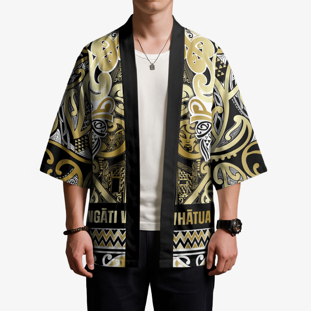 Aotearoa Iwi Ngati Whatua Kimono Maori Wharenui House Tribal Pattern