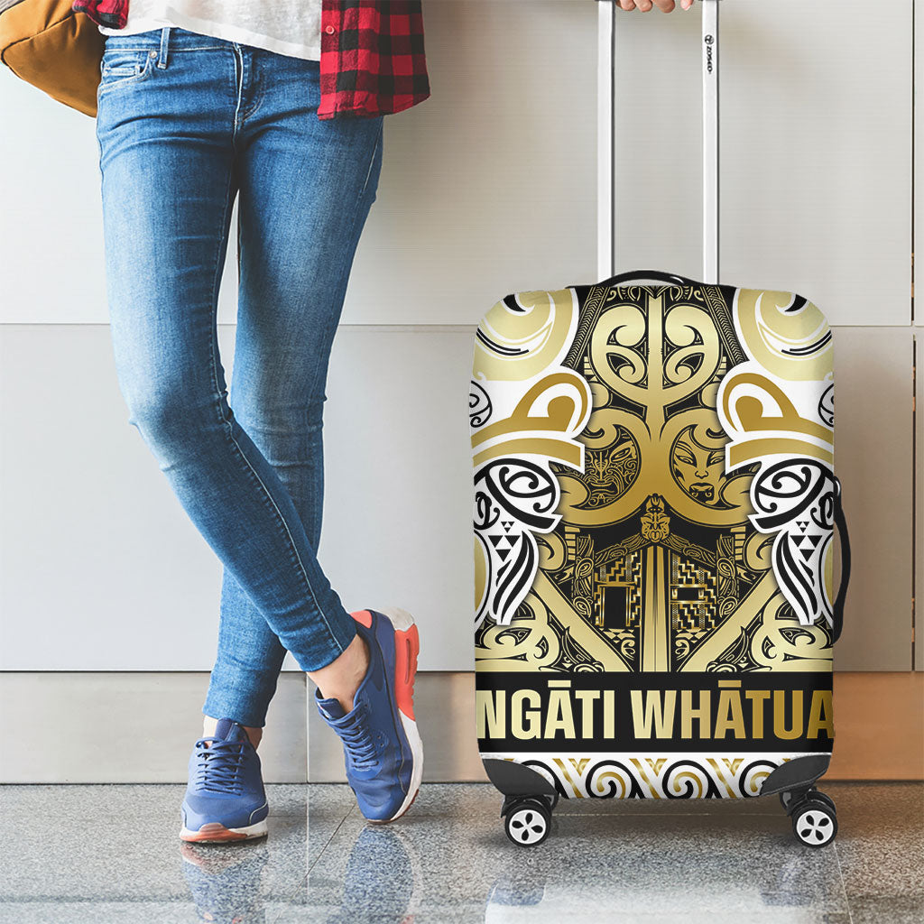 Aotearoa Iwi Ngati Whatua Luggage Cover Maori Wharenui House Tribal Pattern