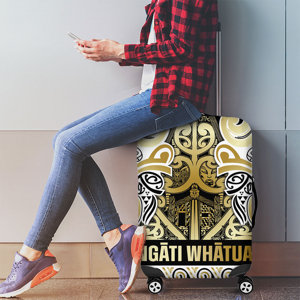 Aotearoa Iwi Ngati Whatua Luggage Cover Maori Wharenui House Tribal Pattern