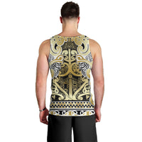 Aotearoa Iwi Ngati Whatua Men Tank Top Maori Wharenui House Tribal Pattern