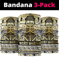 Aotearoa Iwi Ngati Whatua Neck Gaiter Maori Wharenui House Tribal Pattern