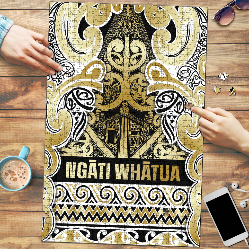 Aotearoa Iwi Ngati Whatua Puzzle Maori Wharenui House Tribal Pattern
