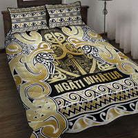 Aotearoa Iwi Ngati Whatua Quilt Bed Set Maori Wharenui House Tribal Pattern