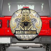 Aotearoa Iwi Ngati Whatua Spare Tire Cover Maori Wharenui House Tribal Pattern