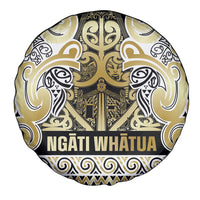 Aotearoa Iwi Ngati Whatua Spare Tire Cover Maori Wharenui House Tribal Pattern