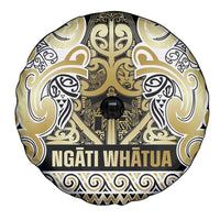 Aotearoa Iwi Ngati Whatua Spare Tire Cover Maori Wharenui House Tribal Pattern
