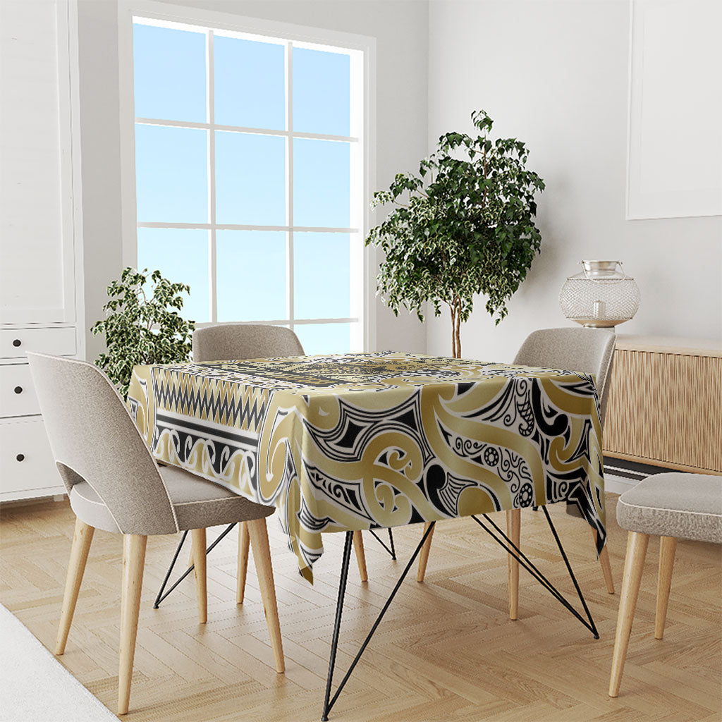 Aotearoa Iwi Ngati Whatua Tablecloth Maori Wharenui House Tribal Pattern