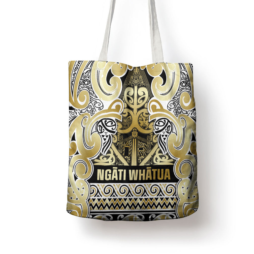 Aotearoa Iwi Ngati Whatua Tote Bag Maori Wharenui House Tribal Pattern